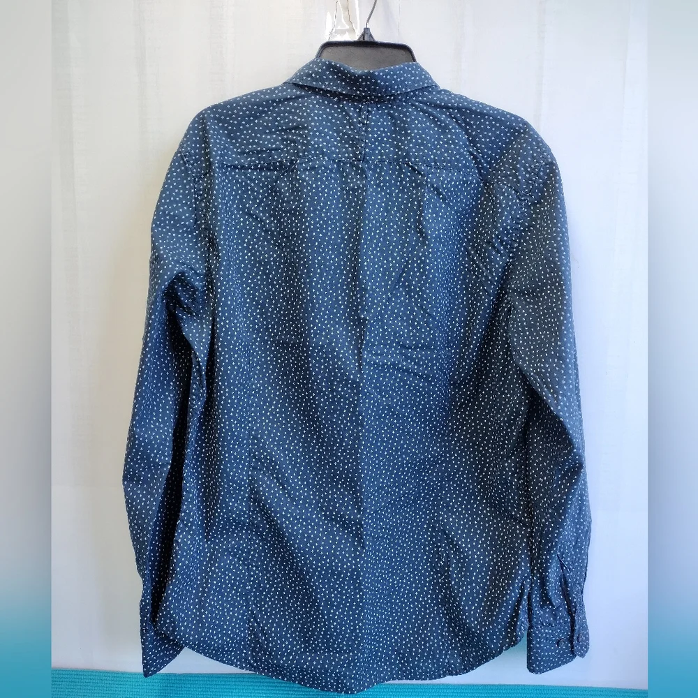 Banana Republic Men's Grant Fit Shirt Navy Size L
